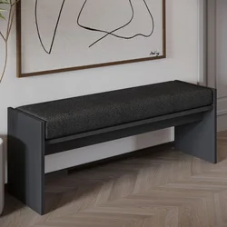 Atelier del Sofa Klupa Pearl, 120x45x35 cm, Antracit