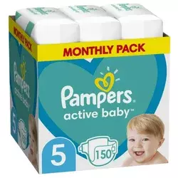 Pampers Pelene Active Baby 5, Monthly, 11-16 kg, 150/1