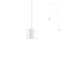 Redo 01-1821 - Luster na sajli DODO 1xE27/15W/230V pauk beli