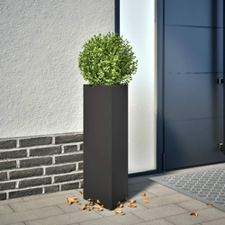 Vrtna sadilica crna trokutasta 30 x 26 x 75 cm čelična