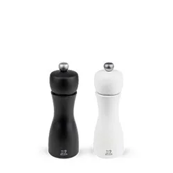 Set of 2 salt and pepper grinders, 15 cm, Tahiti Earth Z, Cacao&Nuts