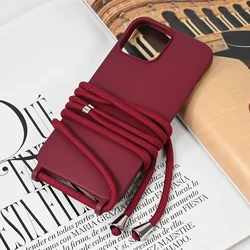 Maska za iPhone 13 Pro Max 6.7 Crossbody, Bordo