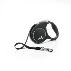 Flex Flexi Leash Black Design S Belt 5m Black-Silver