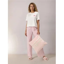 Sinsay - Ukrasna jastučnica sa natpisom od šljokica Good Morning gorgeous - roze