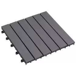 Pločice za decking 20 pcs Siva 30 x 30 cm Acacijsko drvo