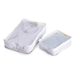 Travel Blue Shirt Organiser White