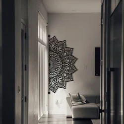 Wallity Zidna dekoracija Afra, 160 x 77 cm, Crna