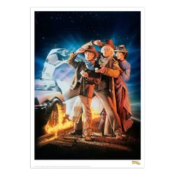 Back to the Future Part III art print plakat, A3