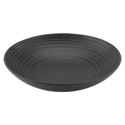 Gastro globok krožnik Lava Stone 22 cm, črn (6 kos)