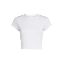 Calvin Klein Jeans Majica svetlo siva/bela