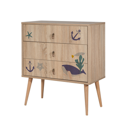 Aberto Design Komoda 80x89x40cm Šarena