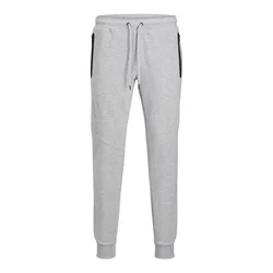 JACK & JONES Hlače  pegasto siva / črna