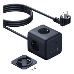 BASEUS Podaljšek USB-A USB-C vtičnica EU 67W 1,5 m