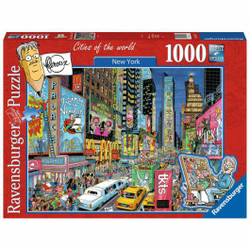 Ravensburger puzzle (slagalice) 1000pcs Kartunizovan Njujork RA19732