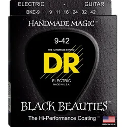 DR Black Beauties BKE-9 crne žice za električnu gitaru 009–042