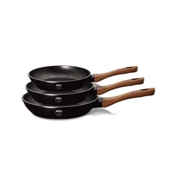 Berlingerhaus Berlinger Haus komplet 3 granitnih ponev Ebony Rosewood 12573