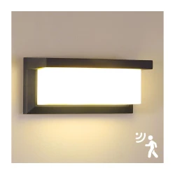 Brilagi-LED Spoljašnje zidno svetlo sa senzorom BRICKY LED/12W/230V antracit IP54