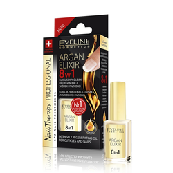 Eveline ulje za nokte i kožicu argan elixir nail therapy 8u1 12ml