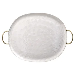 Tognana Poslužavnik Home Decor Pearl, 40x30 cm, Beli