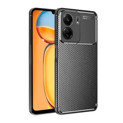 Maska Carbon Defender za Xiaomi Redmi 13C 4G/ Poco C65 4G, Crna