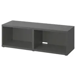 BESTA TV stalaža, tamnosiva, 120x40x38 cm