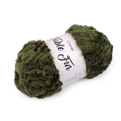 Pletena preja Fable Fur 100 g - (982) zelena