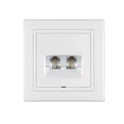 Telefonski utikač 2x6/2 beli 611.000 aling