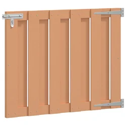Vidaxl Vrtna vrata 100 x 80 cm WPC in aluminij Rjava