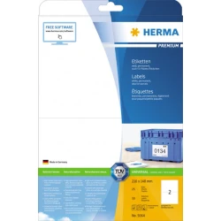 Etikete 210x148 A4/2 1/25 bela