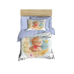 Lessential Maison PH179 Set za Bebi Krevetac - Ljubičasto/Žuto/Braon