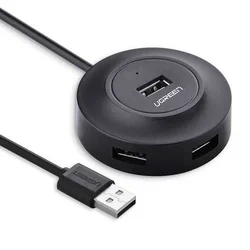 UGREEN USB Hub 1/4/ CR106 2.0/ 1m/ crna