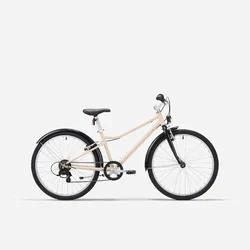 BTWIN Bež dečji hibridni bicikl BTWIN 500 24 (9–12 godina) 24