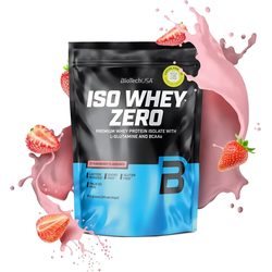 BioTechUSA Protein Iso Whey Zero, Jagoda, 454 g