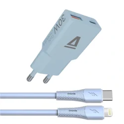 Punjač AVAX CH6416 / USB-C to Lightning / 30W / iPhone Charger / Light Blue