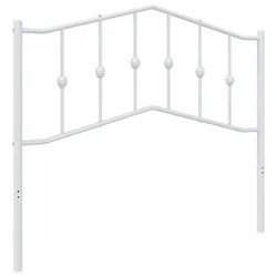 Vidaxl Kovinsko nadomestno vzglavje belo 107 cm