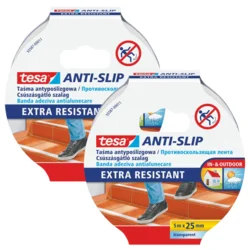 shumee Tesa protizdrsni samolepilni trak za stopnice, prozoren, 5 m x 25 mm x 2