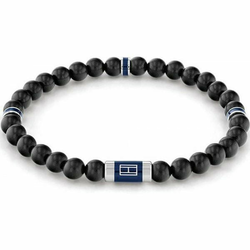 Tommy Hilfiger Moška lesena zapestnica s kroglicami 2790323