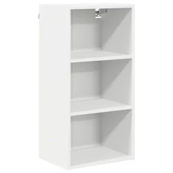 Vidaxl Viseča omarica Bela 40 x 29,5 x 80 cm Konstruiran les