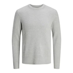 JACK & JONES Pulover JJEPerfect  svetlo siva