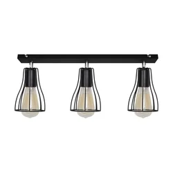 LED spot svetiljka TUBE II 3xE27/15W/230V crna