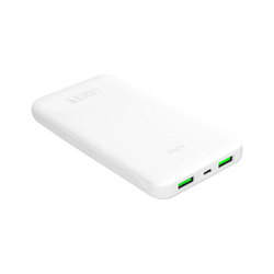 PURO Back up baterija Fast Charge 10000 mAh bela