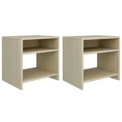 Vidaxl Nočne omarice 2 kosa sonoma hrast 40x30x40 cm iverna plošča