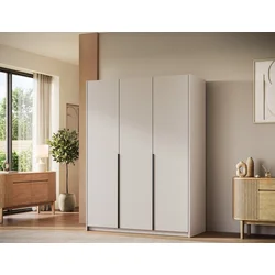 Garderobna omara Bregma III 150 cm - kašmir/črni ročaji