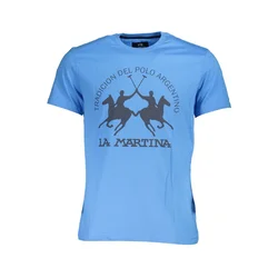 LA MARTINA Muška majica XMR011-JS206_BLU_07033, Plava
