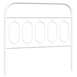 Vidaxl Kovinsko nadomestno vzglavje belo 107 cm