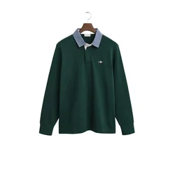GANT Majica dimno modra/temno zelena