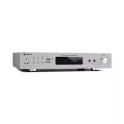 Auna AMP-9200, BT, digitalni stereo ojačevalnik, 2x60W RMS, BT, 2x mikrofon, srebrna barva (JO2_AMP-9200-BT-SI)