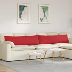 Jastučići za sofu 2 pcs Crvena 145 x 40 cm tkanina