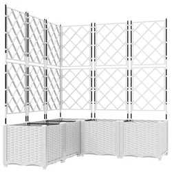Vrtna saksija 5 pcs Bijeli 120 x 120 x 143 cm Plastika