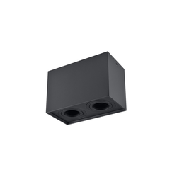 Stropni spot HADAR Q2 2xGU10/10W/230V crni